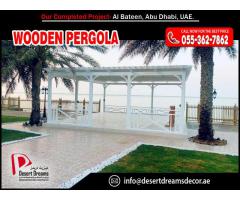 BBQ Pergola | Garden Seating Area Pergola | Sun Shades Pergola Abu Dhabi.