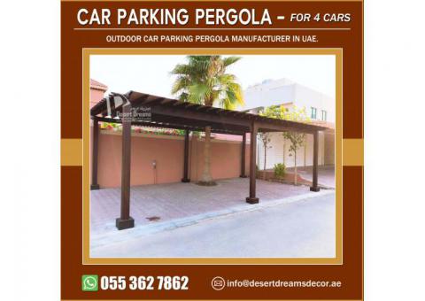 Car Parking Shades in Abu Dhabi | Car Parking Pergola Manufacturer in UAE.