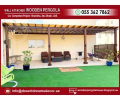 Wooden Swings Pergola in UAE | BBQ Pergola | Pergola Abu Dhabi.