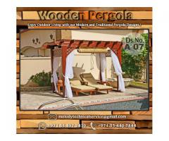 Pergola Manufacturer in Dubai | White Wood Pergola Suppliers | BBQ Pergola in Dubai