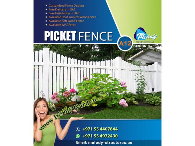 Fence | Fence Suppliers in Dubai | Picket Fence in UAE | Garden Fence Suppliers | Wooden Fence