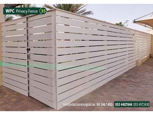 WPC FENCE SUPPLIERS IN DUBAI | WPC PRIVACY FENCE | WPC WALL MOUNTED FENCE