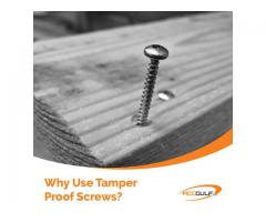 Why use tamper proof screws
