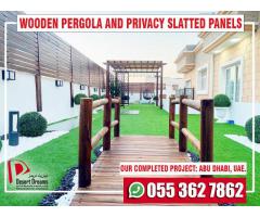 Wooden Roof Pergola in Uae | Wooden Pergola Abu Dhabi | Wooden Pergola Al Ain.