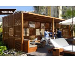Luxury Pergola Suppliers | Modern Pergola in Abu Dhabi | Seating Area Pergola