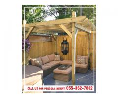 Free Standing Pergola in Uae | Wall Attached Pergola | Pergola in School in Abu Dhabi.