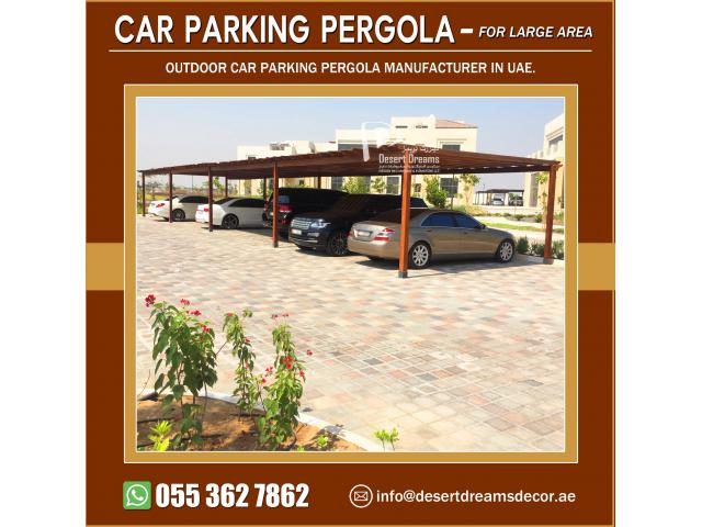 Abu Dhabi Villa Car Parking Shades | Parking Wooden Structures in Uae.