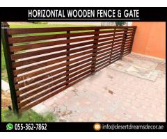 Wall Mounted Slatted Panels in Abu Dhabi | Privacy Slatted Fences in Uae.