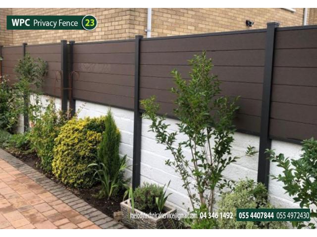 WPC Fence in Ajman | WPC Privacy Fence Suppliers | WPC Wall Mounted Fence in Ajman Uptown