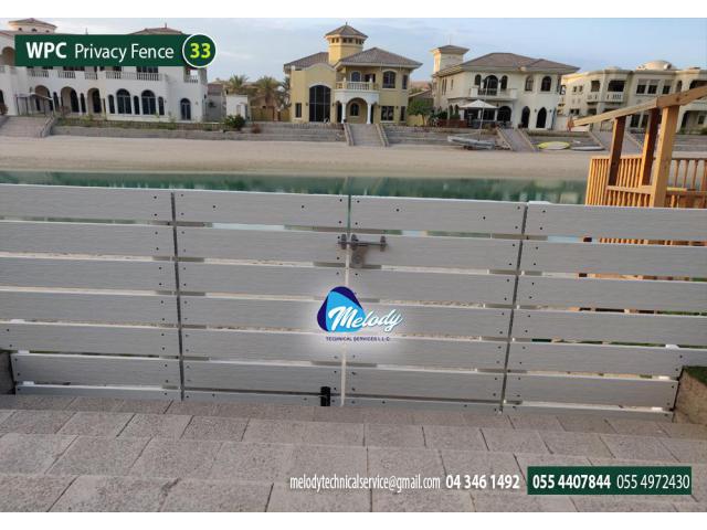 WPC Fence in Ajman | WPC Privacy Fence Suppliers | WPC Wall Mounted Fence in Ajman Uptown