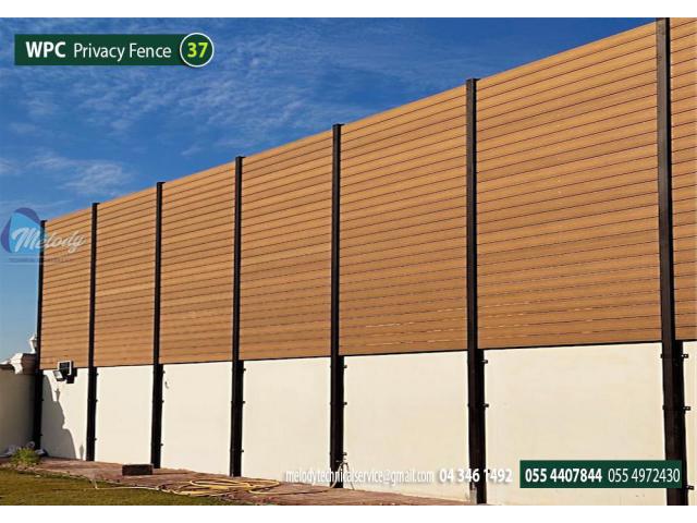 WPC Fence in Dubai | WPC Wall Mounted Fence | WPC Privacy Fence Suppliers