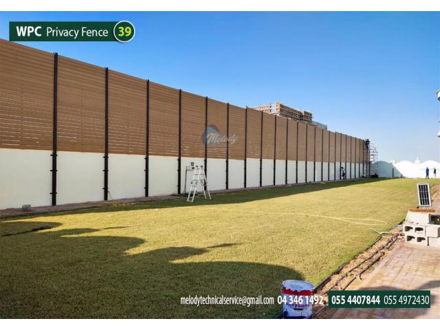 WPC Fence in Dubai | WPC Wall Mounted Fence | WPC Privacy Fence Suppliers