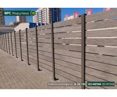 WPC Fence in Dubai | WPC Wall Mounted Fence | WPC Privacy Fence Suppliers