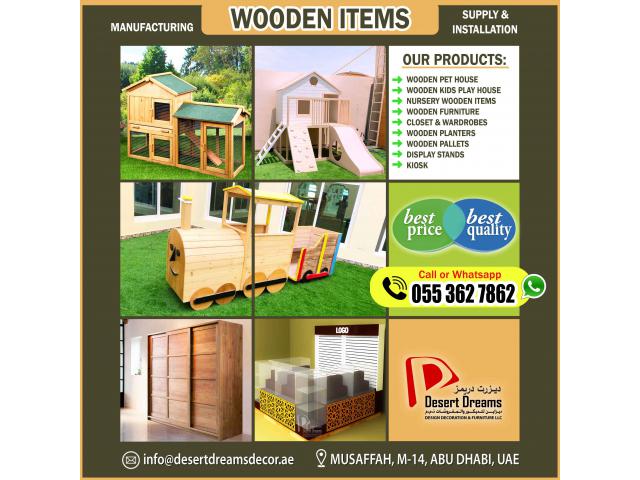 Wooden Items Manufacturer in Abu Dhabi | Wardrobes | Closets | Kiosk.