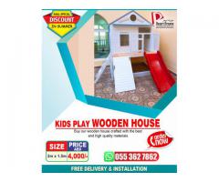 Wooden Pet House | Wooden House Kids Play Area | Nursery Wooden Furniture in Uae.