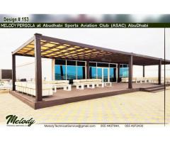 Pergola in Sports Aviation Club Abu Dhabi | Pergola Suppliers | Outdoor Pergola in Abu Dhabi