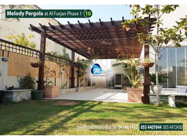 Wooden Pergola in Al Furjan | Pergola in Arabian Ranches | Pergola Suppliers in UAE