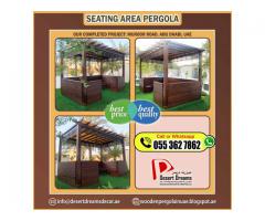 Walk-Way Area Pergola in Uae | Wooden Pergola Installation and Manufacturing.