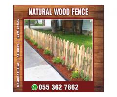 Wall Mounted Fence in Uae | Wooden Slatted Fence | White Picket Fence.