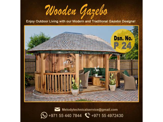 Wooden Gazebo Suppliers in Abu Dhabi | Garden Area Gazebo in UAE | Outdoor Gazebo