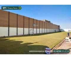 WPC Fence Suppliers in Abu Dhabi | WPC Garden Fence in UAE | WPC Privacy Fence Mussaffah