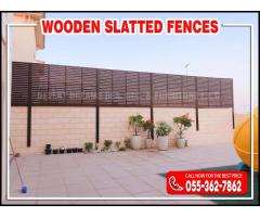 Wooden Slatted Fences for Neighbour Privacy in Uae.