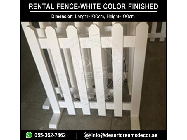 Free Standing Fence Suppliers in Uae | White Fence | Multi-Color Fence | Natural Wood Fence.