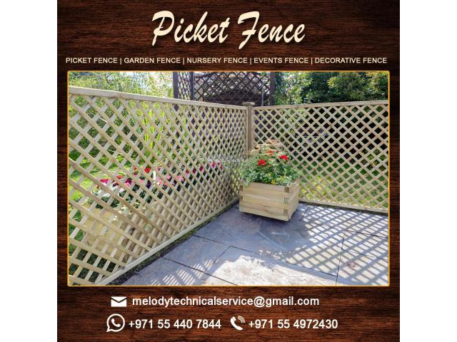 Wooden Fencing in Dubai | Garden Fence in UAE | Picket Fence Suppliers