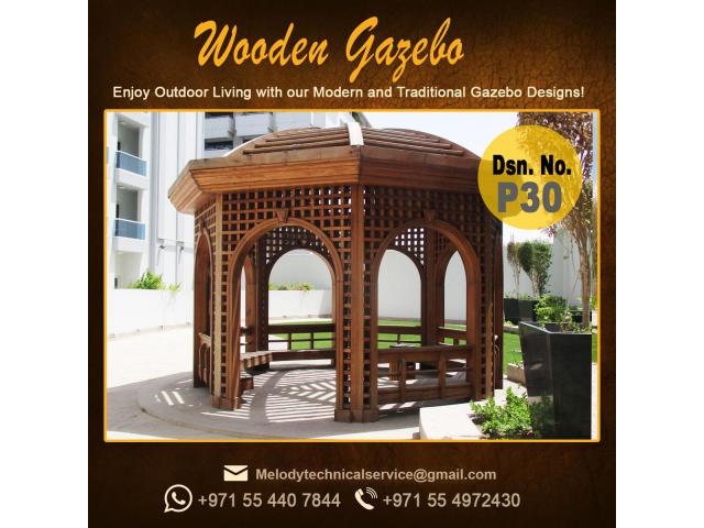 Gazebo Project in UAE | Wooden Gazebo Abu Dhabi | Outdoor Gazebo Manufacturer