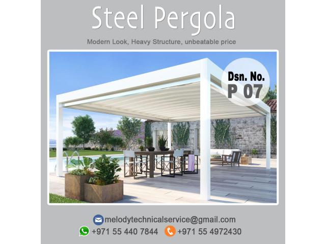 Steel Pergola in Dubai | Steel Pergola Suppliers UAE | Steel Pergola Manufacture