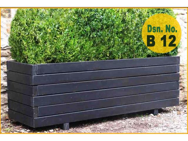 Planter Box Manufacturer | Wooden Planter Box Suppliers with Artificial Plants