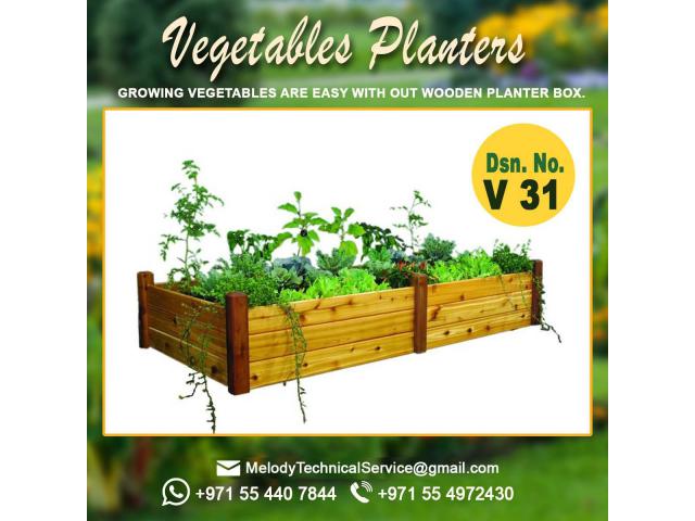 Planter Box Manufacturer | Wooden Planter Box Suppliers with Artificial Plants