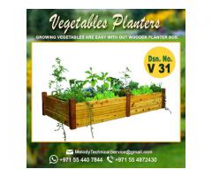 Planter Box Manufacturer | Wooden Planter Box Suppliers with Artificial Plants