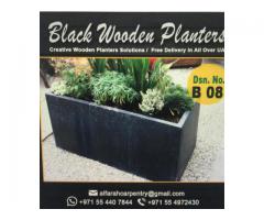 Planter Box Manufacturer | Wooden Planter Box Suppliers with Artificial Plants