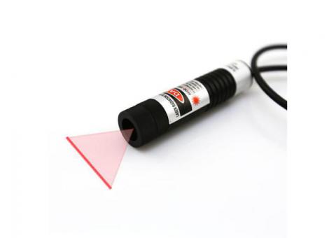 Berlinlasers Glass Coated Lens 50mW 635nm Red Line Laser Module