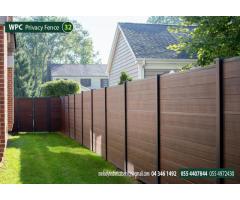 WPC Fence  with Gate | Outdoor Fencing Dubai | WPC Fence Installation UAE