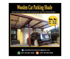 Wooden Car Parking Shade in Arabian Ranches | Car Parking Pergola Maydan City UAE