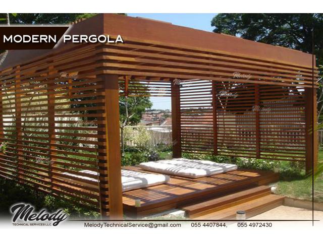 Pergola in Dubai Hills Sidra 1 | Wooden pergola in Sidra 2 | Pergola Suppliers in Dubai Hills