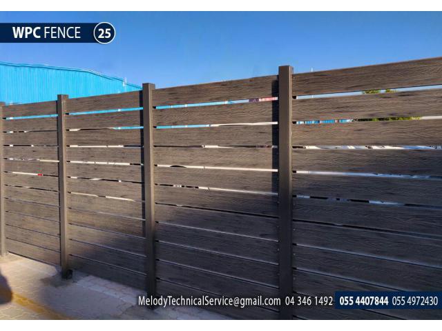 WPC Fence in Dubai Hills | Wooden Fence Sidra 1 | Picket Fence in Dubai Hills Sidra 2