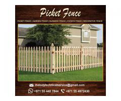 Wooden Fence Installation Dubai | garden Fence Suppliers UAE | Picket Fence