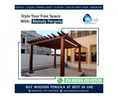 Outdoor Pergola in Dubai | Garden Area Pergola Dubai Hills | Wooden Pergola Suppliers