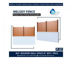 WPC Fence | WPC Boundary Wall Fence | Garden Fence Suppliers Dubai, Sharjah, Ajman, UAE