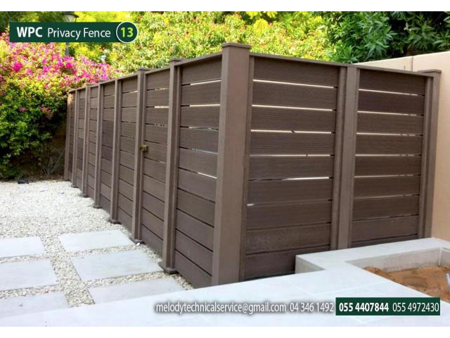 WPC Fence in Green Community | WPC Fence Suppliers in Dubai, Sharjah UAE