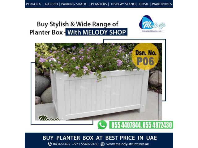 Wooden Planters in Dubai | Garden planters Box | Restaurant Planters in Dubai