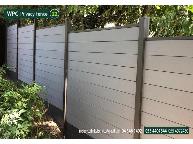 WPC Fence in Dubai | WPC Fence Suppliers in UAE | WPC Wall Mounted Fence