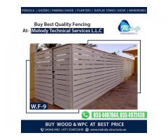 WPC Fence Suppliers in Dubai | Wooden Fence in Dubai | Picket Fence UAE
