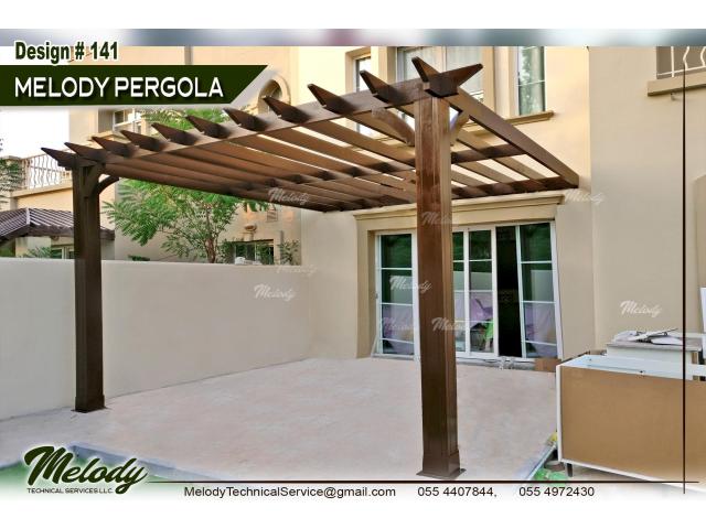 Wooden Pergola in Discovery Garden | Pergola Suppliers in Dubai | Pergola Company UAE