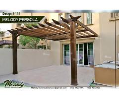 Wooden Pergola in Discovery Garden | Pergola Suppliers in Dubai | Pergola Company UAE