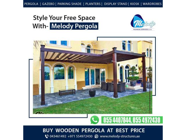 Pergola in Arabian Ranches Dubai | Wooden Pergola | Pergola Suppliers