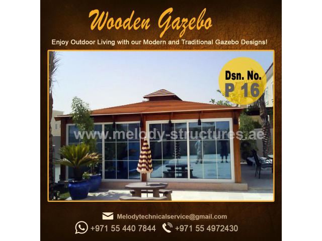 Gazebo Suppliers in Dubai | Wooden Glass Gazebo Manufacture UAE
